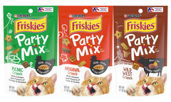 Friskies Purina Party Mix Picnic Crunch – sachet refermable pour un encas pratique et gourmand.