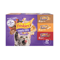 Friskies Sauce Savoureuse – Morceaux Tendres dans la boîte, idéal pour chats adultes.
