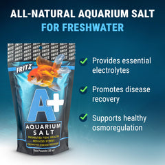 Fritz Aquatics electrolytes-eau-douce: soutient l’absorption d’oxygène des poissons.