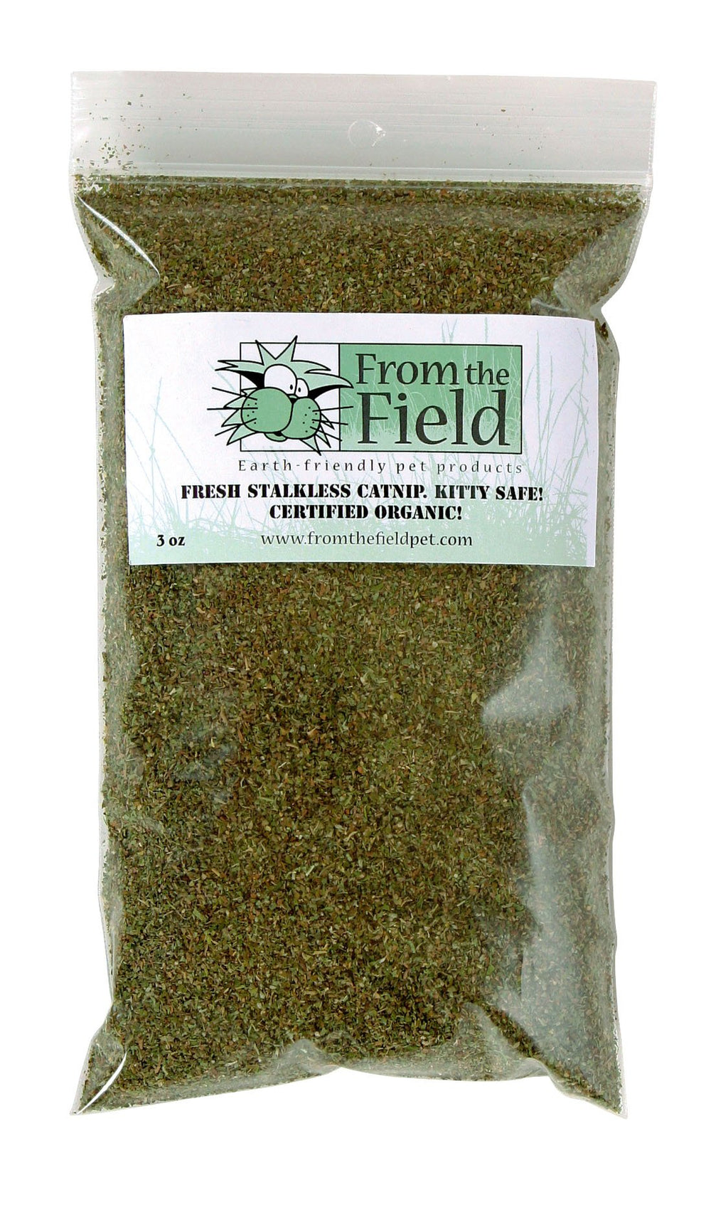 From The Field Catnip – sachet à fermeture pratique pour remplir les jouets.