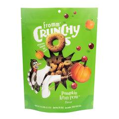 Friandises Fromm Crunchy Os Potiron Dinde dans un emballage refermable.