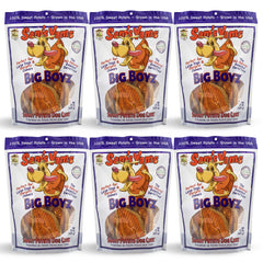 Sams Yams Big Boyz: emballage ouvert, friandise naturelle parfaite pour grands chiens en récompense