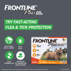 Application sur la nuque du chien avec Frontline Gold.