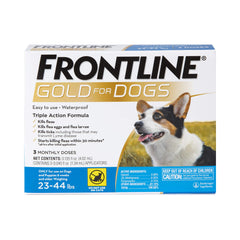 FRONTLINE Gold – puces et tiques chez chien moyen, application simple et pratique.
