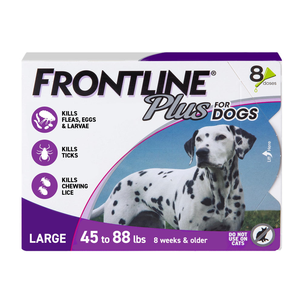 FRONTLINE Plus pour chien grand – bouteille prête à l'emploi et utilisation simple.