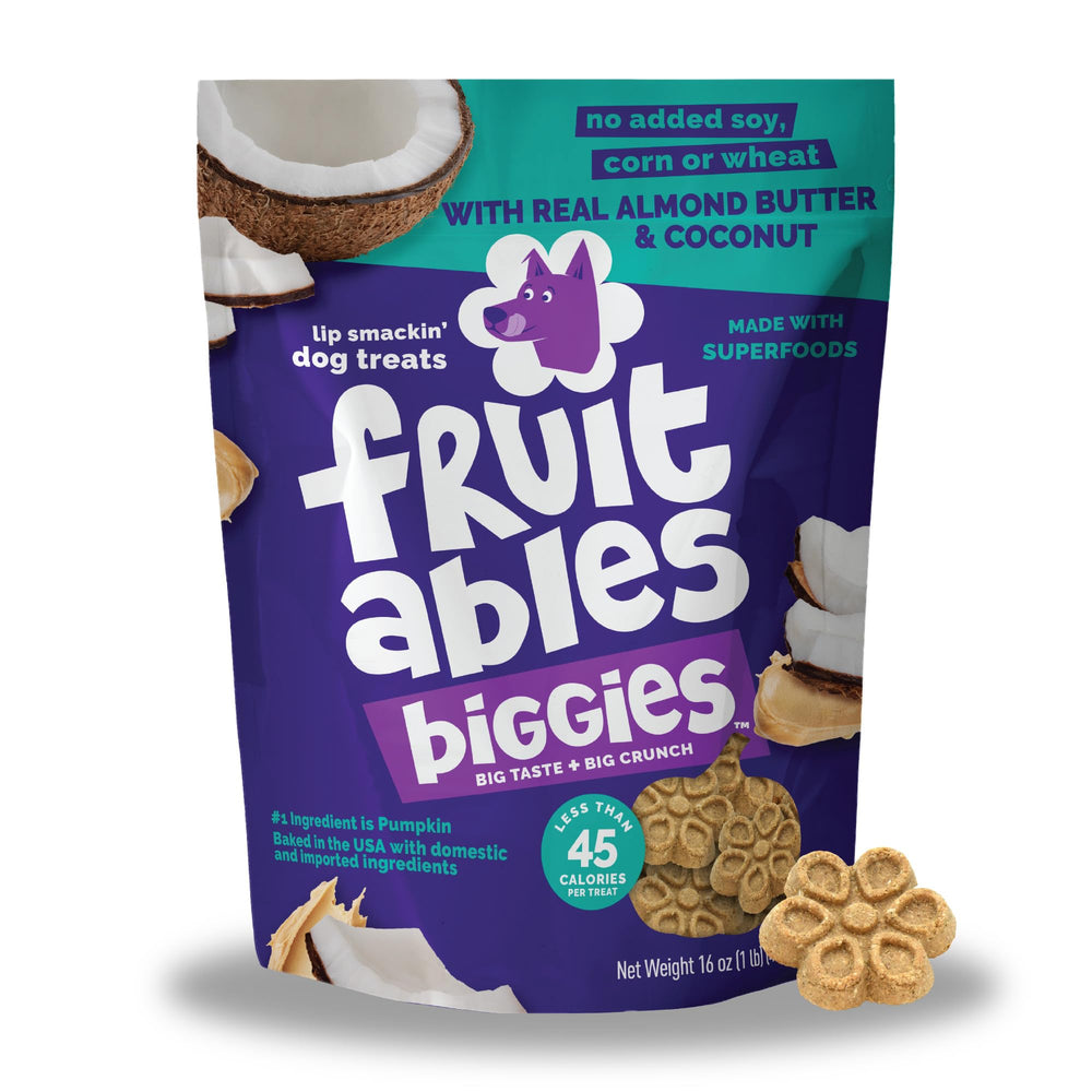 Friandises Fruitables Biggies amandes coco pour chiens