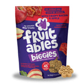 Biscuits Fruitables Biggies goût pomme et bacon croquant, récompenser l'entraînement du chien.