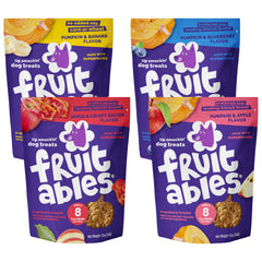 Friandises Fruitables gâteaux pour chien, variété potiron, quatre saveurs pour récompenser