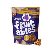Fruitables croquettes chien, citrouille et poulet, récompense croquante et pratique.
