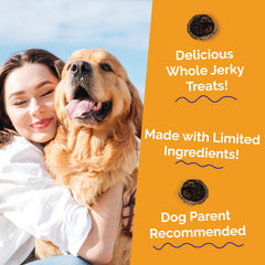 Fruitables Morceaux Jerky Dinde, petite taille et faciles a croquer pour chiots.