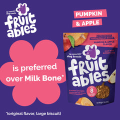 Sans blé, maïs et soja, Fruitables convient aux chiens sensibles