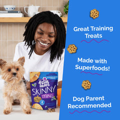 Fruitables Skinny Minis gouter petits chiens – récompense savoureuse.