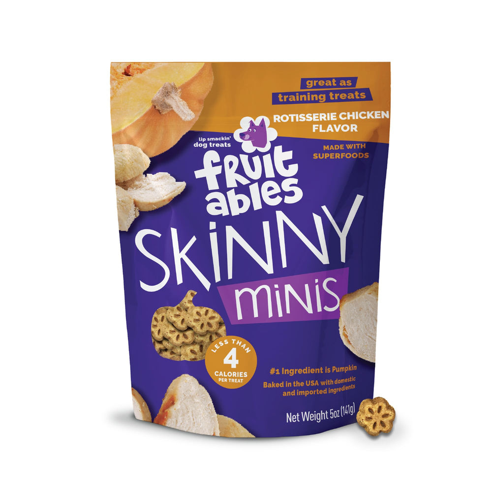 Fruitables Skinny Minis bouchée rotisserie poulet, récompense savoureuse pour l'entraînement