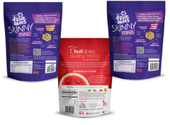 Fruitables Skinny Minis saveur pastèque, arôme frais en bouchée pour chiens.