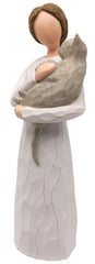 FRUMOASA statue ange chat memorial pour honorer votre chat bien-aimé