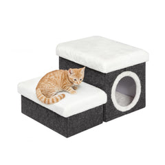 FSOBEIIALEO chat-maison-etages: espace cosy avec rangement pratique.