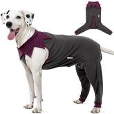 FUAMEY costume-recup-chien-avant: protection post‑opératoire du ventre et repos plus serein.
