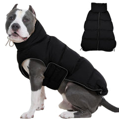 Veste FUAMEY pour chien grand — face imperméable, idéale pour promenades hivernales