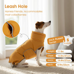 Manteau FUAMEY pour chien, bandes réfléchissantes pour sécurité nocturne.