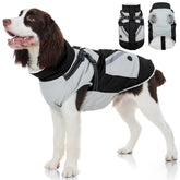 FUAMEY manteau d'hiver pour chien grand avec harnais intégré, confort et sécurité.