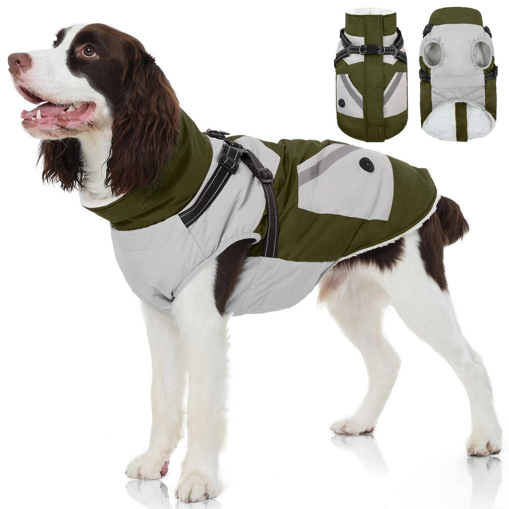 Manteau FUAMEY pour chien avec harnais intégré, ajustement sûr