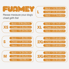 Manteau FUAMEY pour chien grand – arrière, protection contre le froid