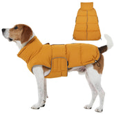 FUAMEY manteau-puffer chien moyen jaune moutarde pour chaleur extérieure durable