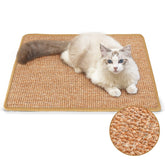 Tapis-grattoir FUKUMARU pour chats en sisal naturel, protège le canapé.