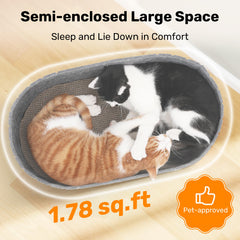 FUKUMARU-grattoir-chat-assise-détachable: assise facile à retirer et nettoyer.