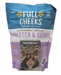 Full Cheeks: sac refermable de nourriture pelletée pour hamster et gerbille, pratique et fraîche.