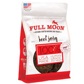 Full Moon Beef Jerky : sac-ouvert, friandise naturelle prête à servir