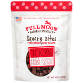 Full Moon bouchées essentielles au bœuf – sachet pratique pour partager, friandises naturelles.