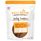 Full Moon Tenders poulet: sachet ouvert, friandise naturelle et savoureuse pour chien.