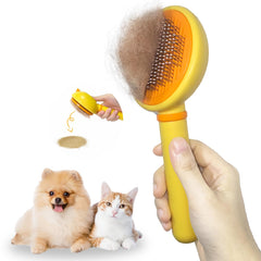 Funbuddy brosse chat autonettoyante en action pour enlever les poils.