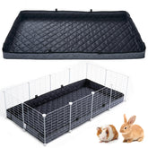 FunFurry Doublure de cage, gros plan sur le tissu matelasse, absorption rapide.