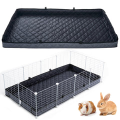FunFurry Doublure de cage, gros plan sur le tissu matelasse, absorption rapide.