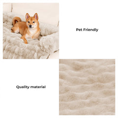 FUNNY FUZZY lit-chien-douceur offre un endroit confortable pour se relaxer.