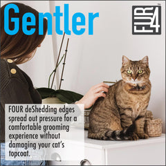 FUR4 utilisation douce chat, massage léger pendant le brossage.