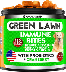 Friandises FURALAND pelouse brulée : soutien possible pour pelouse et chien.