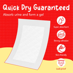 Absorption rapide Furcato jusqu'à 10 oz, aidant à contenir l’urine et le confort.