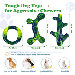 Jouet Furdog incassable en nylon pour grands chiens, durable et résistant.