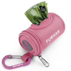 FURHAB porte-sacs crottes rose, idéal pour les sorties propres.