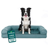 FurHaven lit orthopédique pour grands chiens – base mousse soutient les articulations.
