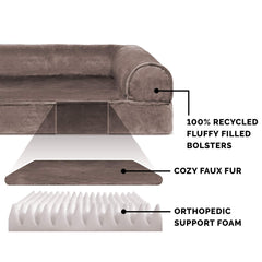 Mousse orthopédique Furhaven soutient les points sensibles pour un repos apaisant.