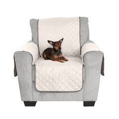 Furhaven protège-chaise réversible gris-brouillard, offre deux styles en un.