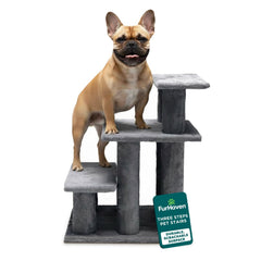 Furhaven Steady Paws : vue globale des escaliers gris pour lits et canapés