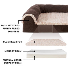 Surface de couchage Furhaven en peluche: douceur extrême pour les câlins.