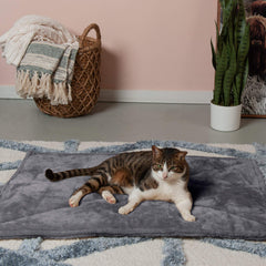 Furhaven ThermaNAP usage portable léger gris grand ideal pour voyager et caisses de transport