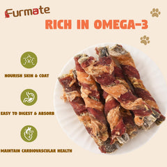 Friandises Furmate poisson omega-3: soutien potentiel du pelage et de la peau.