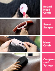 Brosse détachement-poils Furrishine retire les poils morts facilement.